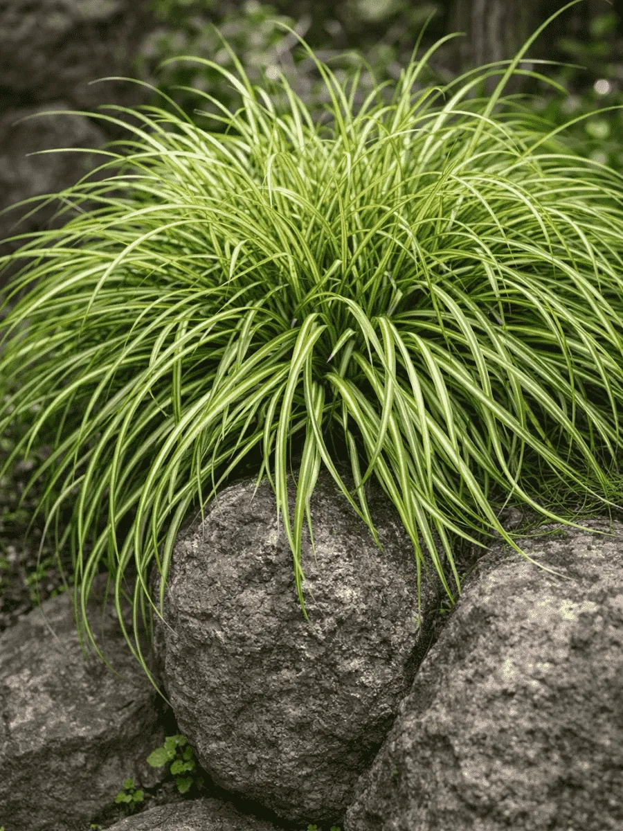 Осока птиценожковая Variegata
