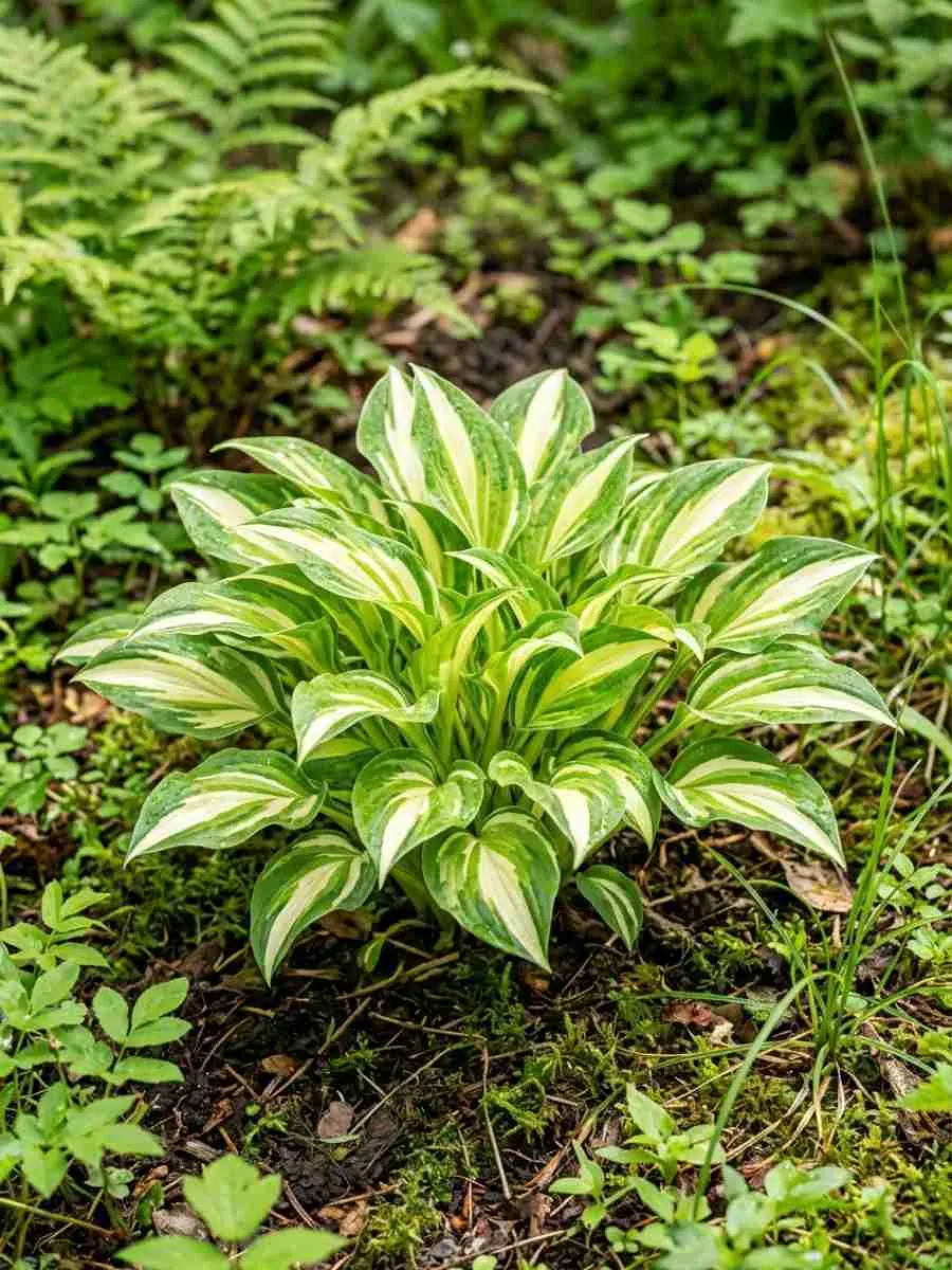 Хоста  хорошенькая variegated